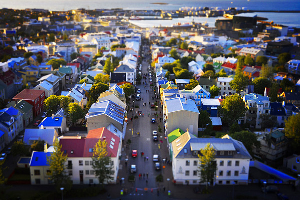 View of Reykjavík from Hallgrímskirkja's tower